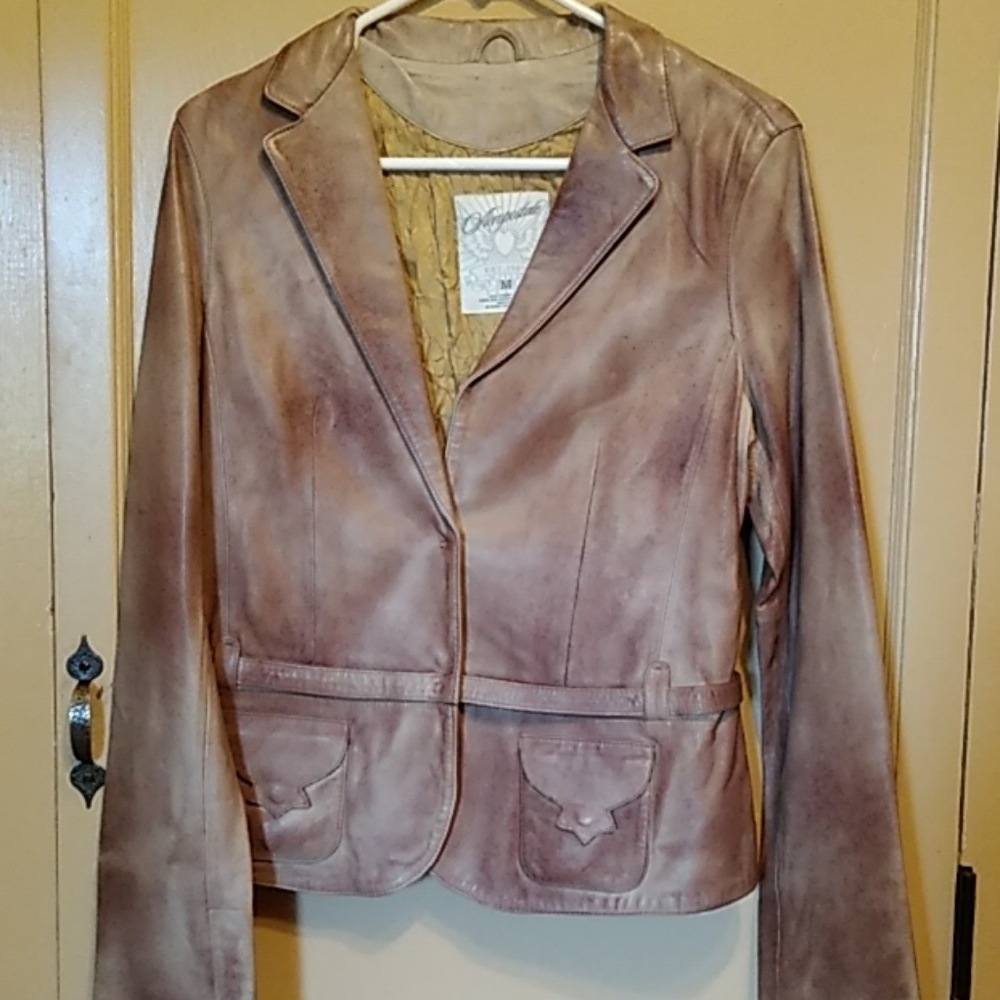 Aeropostale genuine leather jacket